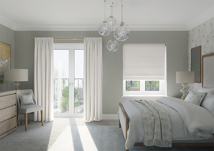 Panama, White - Roman Blind - Image 8